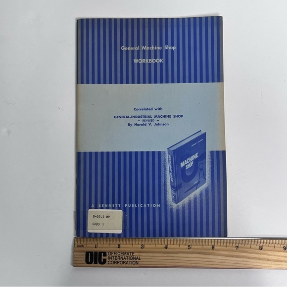 general machine shop workbook vtg 1970 general industrial machine shop ephemera - Picture 2 of 5